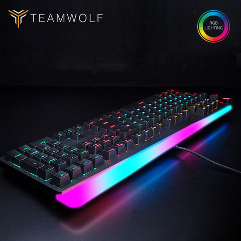 Profession Gaming Mechanical Keyboard RGB Backlit 112 Keys