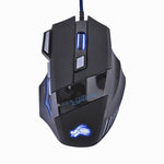 5500DPI Adjustable 7 Buttons LED Optical Professional Gaming Mouse