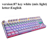 Mechanical Keyboard 87 Keys Blue Switch Gaming Keyboards