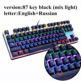 Mechanical Keyboard 87 Keys Blue Switch Gaming Keyboards