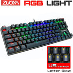 Mechanical Keyboard Wired Gaming RGB Mix Backlit