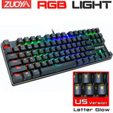 Mechanical Keyboard Wired Gaming RGB Mix Backlit