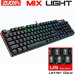 Mechanical Keyboard Wired Gaming RGB Mix Backlit