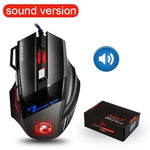 Ergonomic Wired Gaming Mouse 7 Button LED 5500 DPI