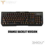 Gaming Mechanical Keyboard Optical Switch Waterproof 104 key  LED Backlit