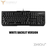 Gaming Mechanical Keyboard Optical Switch Waterproof 104 key  LED Backlit